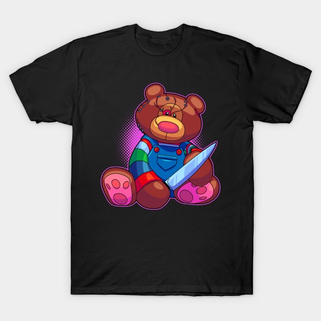 Horror Teddy Bear 5 T-Shirt by ArtisticDyslexia